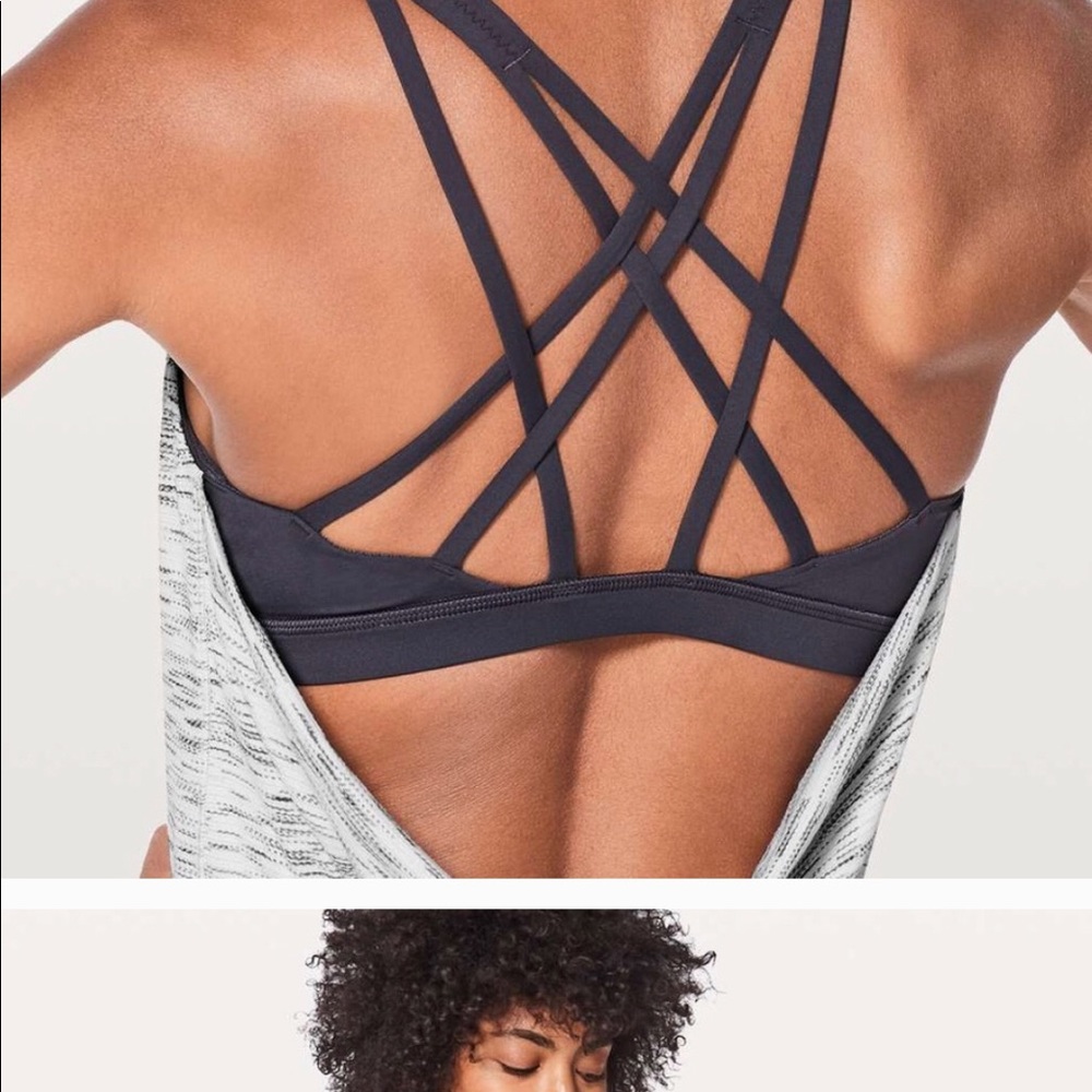 Free to be serene tank- black & white/grey size 4